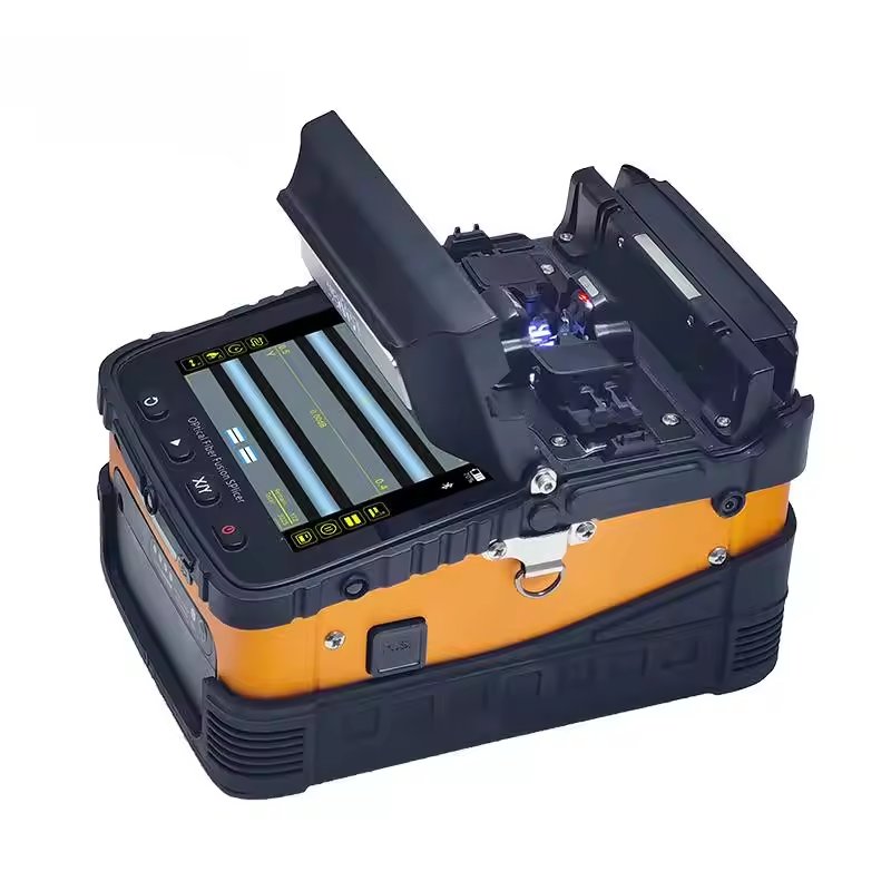 AI-5 Fiber Fusion Splicer 1260-1650nm Wavelength 6s Splicing Time 7800mAh Battery FTTH Optical Fiber Welding Machine