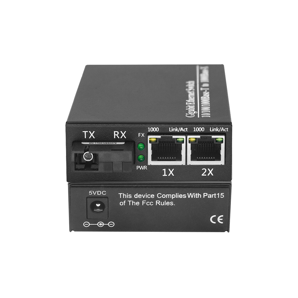 Fiber Optic Equipment 3 Ports 10/100M Media Converter 20KM SC Fiber Optical Ethernet Media Converters