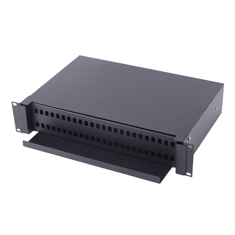 12 24 48 96 Core Optic Fiber ODF 144 Ports SC LC FC ST Rack Mount Splicing Fiber Optical Patch Panel