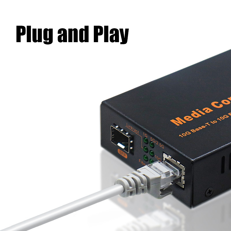 10GB to SFP+ Media Converter Port Interface View