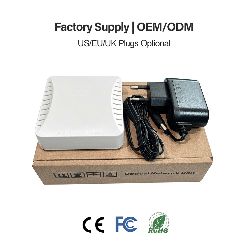 HG1001 Stable 1GE XPON ONU Modem De Fibra Optica for LatAm ISP Compatible with Huawei ZTE OLT