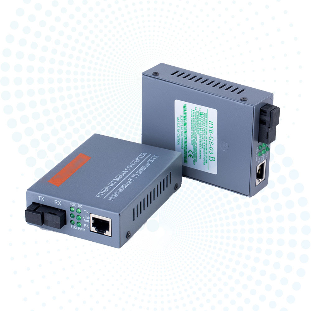 Gigabit Fiber Converter HTB-GS-03/AB 10/100/1000M 20KM Fiber Media Converter HTB-GS03-20AB