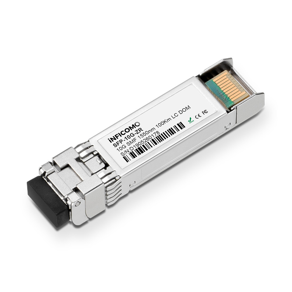 100km SFP-10G-ZR 10G SFP+ Transceiver Module with 1550nm LC Connector 10Gbps SMF Fiber Optic Transceivers