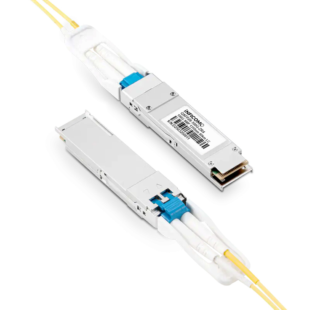 QSFP28 100G 1310nm 80km 100GBASE-ZR4 Duplex LC SMF Fiber Optical Transceiver