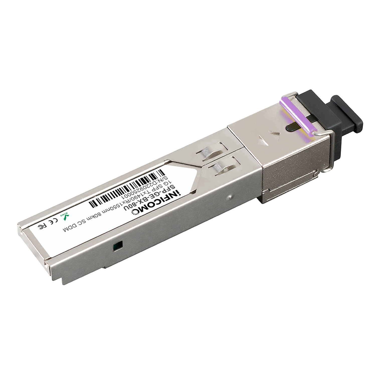 1.25G BIDI SC Connector Optical Transceivers Module 80km SMF/80km1.25G BIDI/80km DFB SFP Ethernet Communication