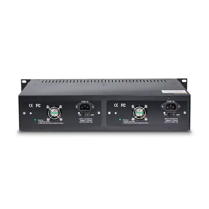14-Slot Media Converter Chassis Rear View