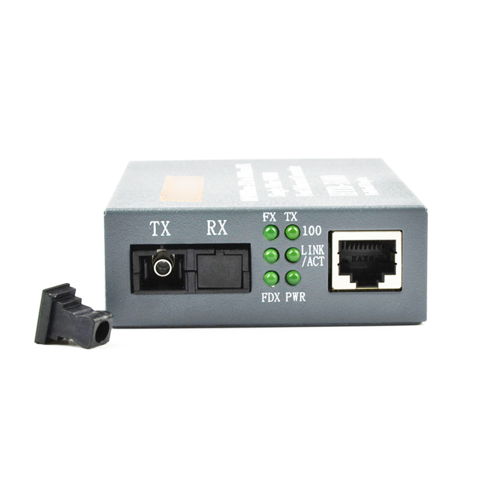 10/100M Single Fiber Media Converter, 25km SC Simplex BiDi Pair (A+B), DC5V