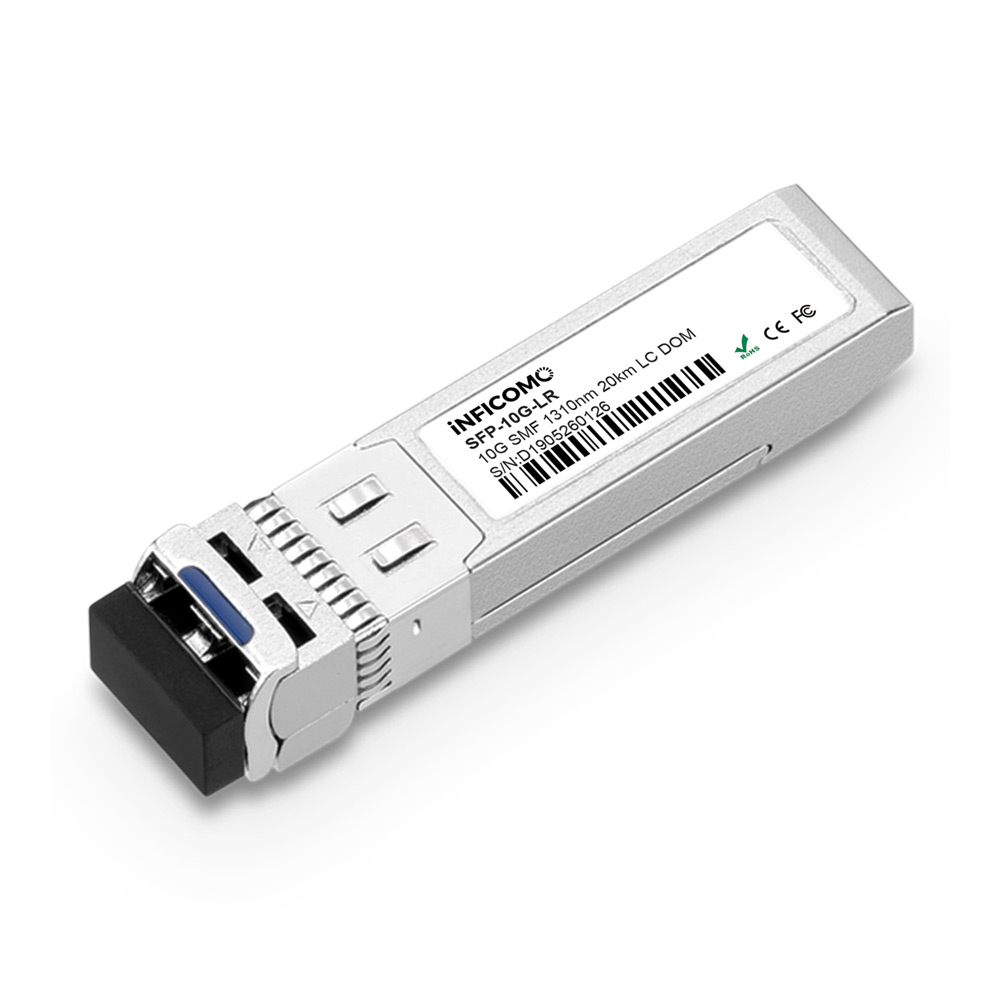 SFP+ 10G 20KM LR 1310nm SMF Duplex LC Connector SFP Compatible for Mellanox Mikrotik Plug-and-play
