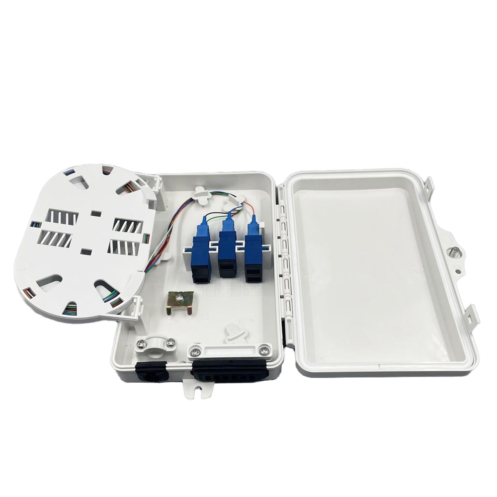 FTTH FAT-4 Port IP66 Waterproof 4 Cores Fiber Optic Termination Wall Mount Box Fiber Terminal Box Enclosure