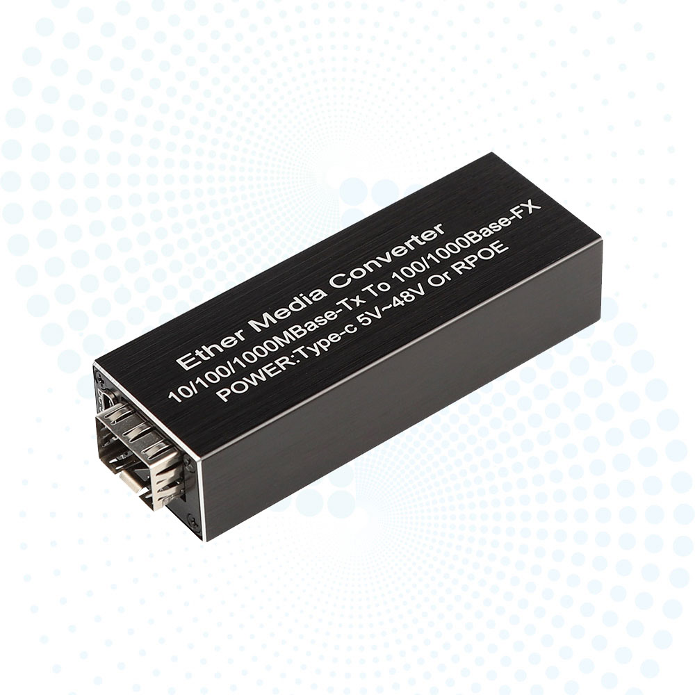 High Quality MINI Fiber Optical Transceiver SFP to Self-adaptive 10/100/1000Mbps Media Converter