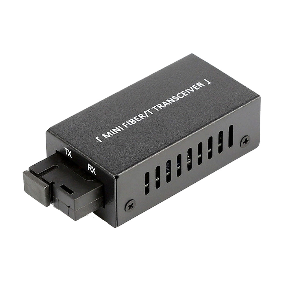 Mini Gigabit Bidi Fiber Media Converter 10/100/1000Mbps 20km Single Mode Simplex SC DC5V