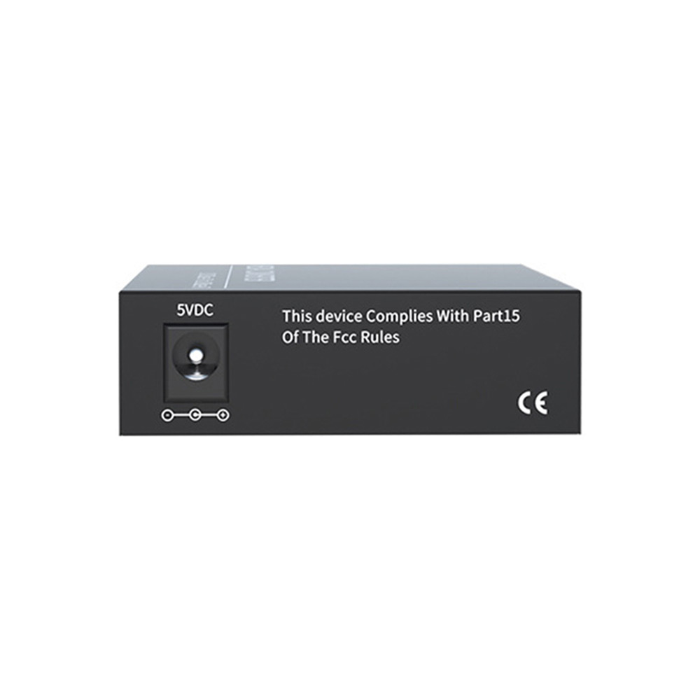 Fiber Optic Media Converter 20km SC Fiber 10/100/1000M CCTV 3G Compatible Fiber+RJ45 Port 3-Year Warranty