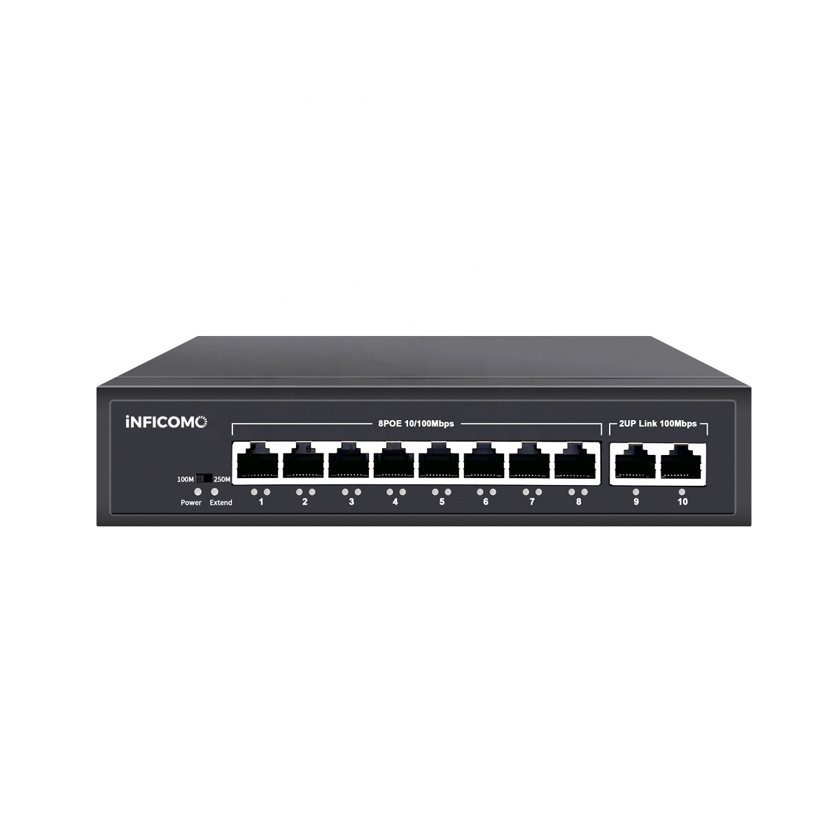 Easy to Use Poe Switch 8 Port 10/100Mbps PoE Ethernet Switch for Access Points IP Camera