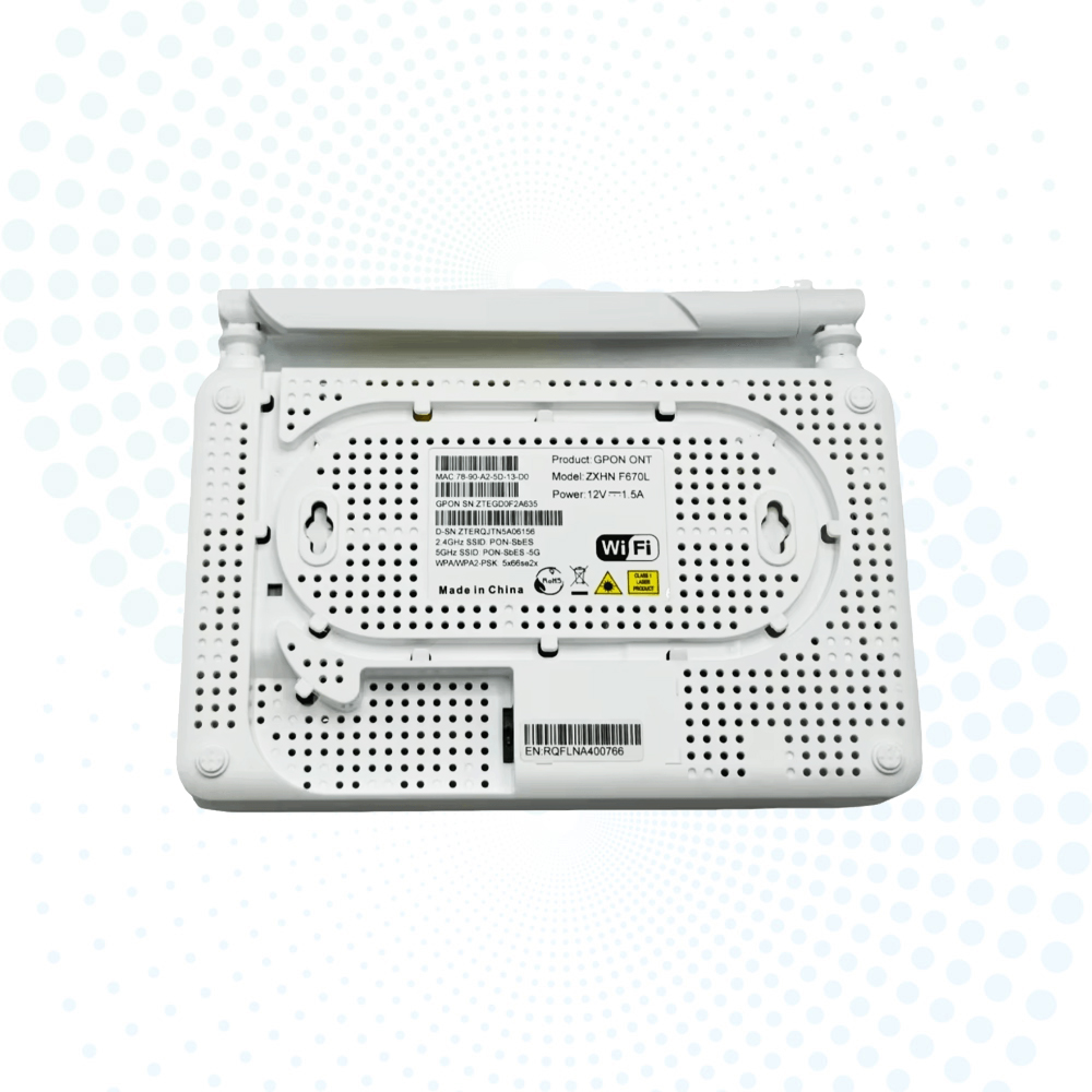 Original F670L GPON ONU ONT 4GE+1POTS+2USB Dual Band 2.4G/5G WiFi Fiber Optic Router English Firmware