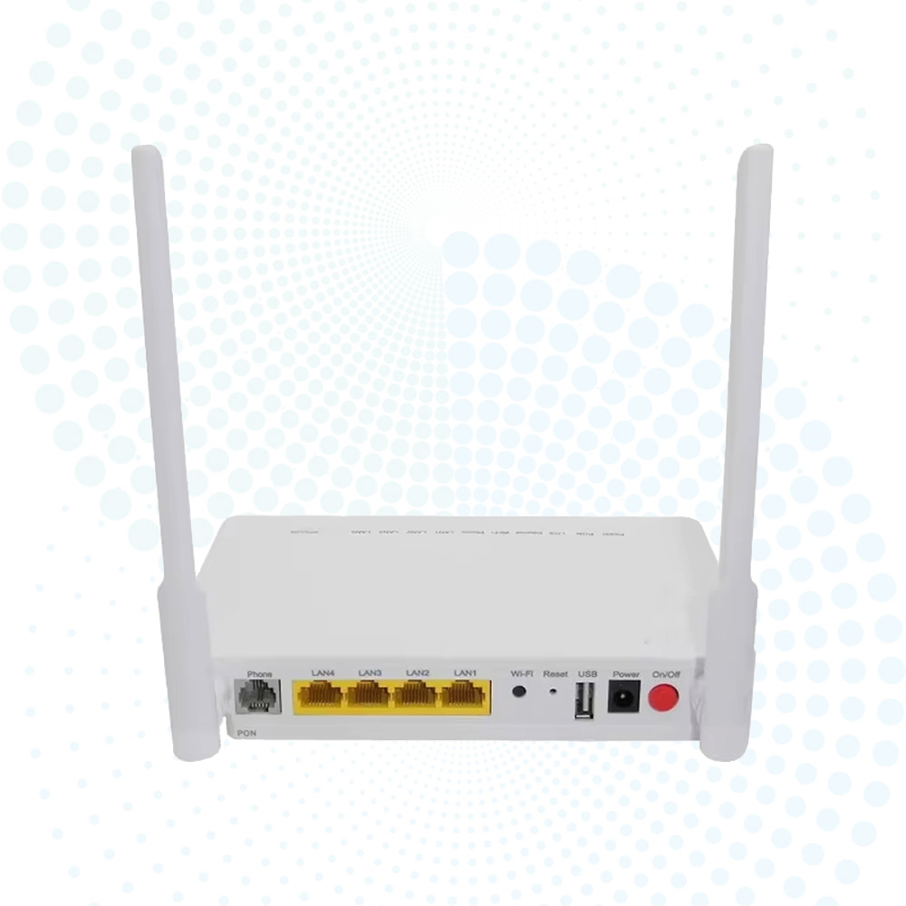 XPON ONU F660 V8 1GE+3FE+1POTS+USB WiFi ONT Compatible with GPON EPON