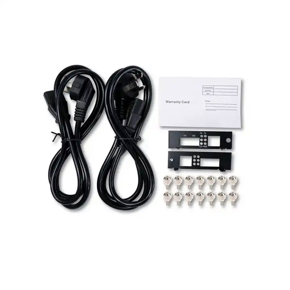 Reliable Quality 16 Port Slots 2U Rack Mount Fiber Media Converter Chassis