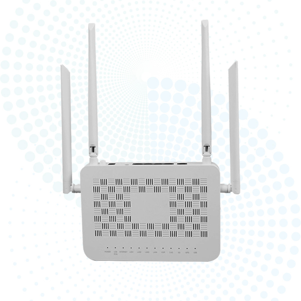 Dual Band WIFI5 4GE+1USB+WiFi5 4 Port ONU AC1200 GPON EPON FTTH INFICOMO X2004