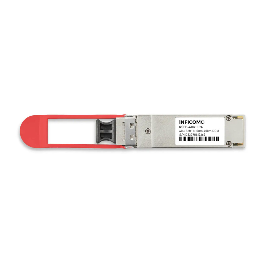 QSFP-40GE-ER4 40G QSFP+ ER4 1310nm 40km Dual LC SMF Fiber Optic Transceivers