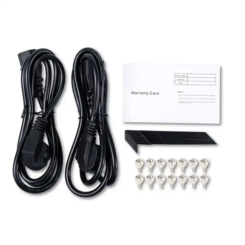Wide Operating Temperature Range 2U 14 Ports 19 Inch Single Fiber Media Converter Rack Mount Chassis
