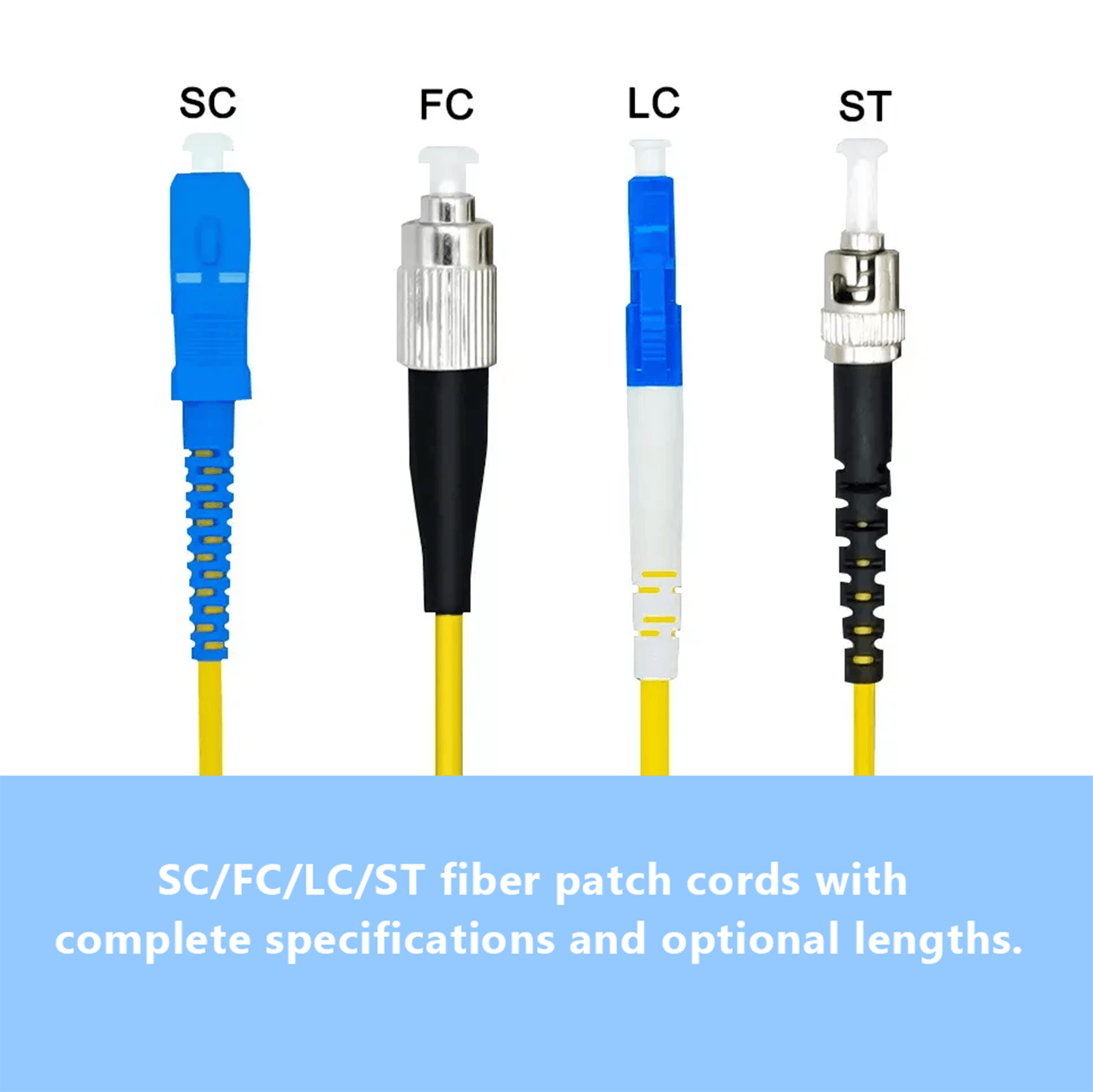 Durable PVC/LSZH Fiber Optic Patch Cord Simplex/Duplex Single-Mode 1M 2M 5M 10M 50M for FTTX Applications