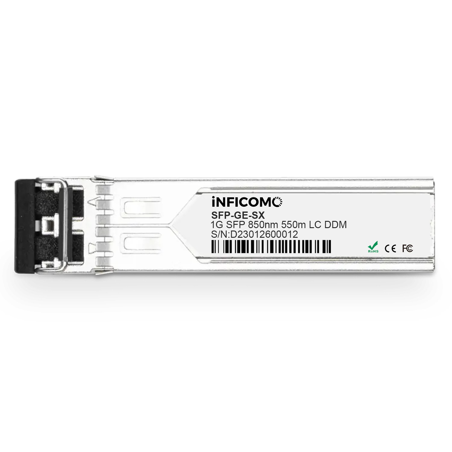 Plug-and-play GLC-SX-MMD 1.25G SFP 850nm 550m DDM Dual LC Interface Fiber Optic Transceiver SFP