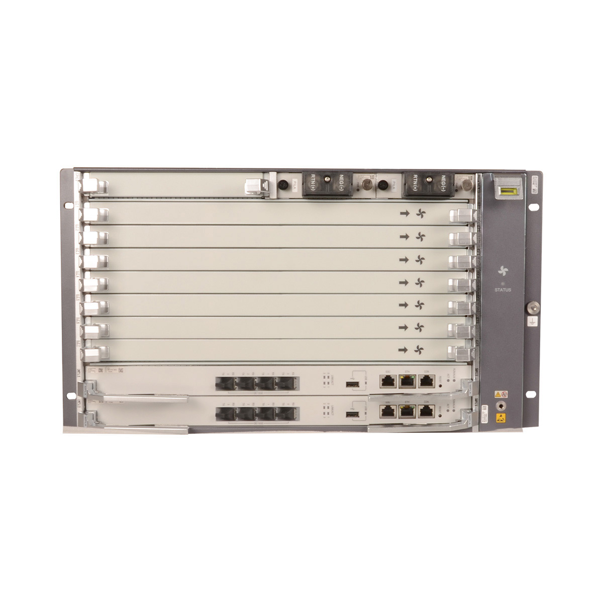 Original MA5800X7 OLT Equipment 10 Gigabit MPLA Dual Main Control Dual Power Supply Configuration for FTTB/FTTH/FTTX 1 Year