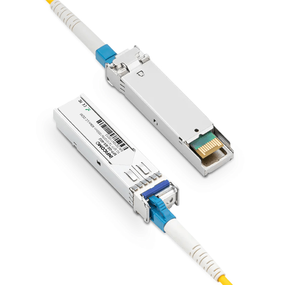 1.25G SFP BIDI 40km 1310nm/1550nm LC Connector WDM Simplex Optical Transceiver Module Mini MOQ