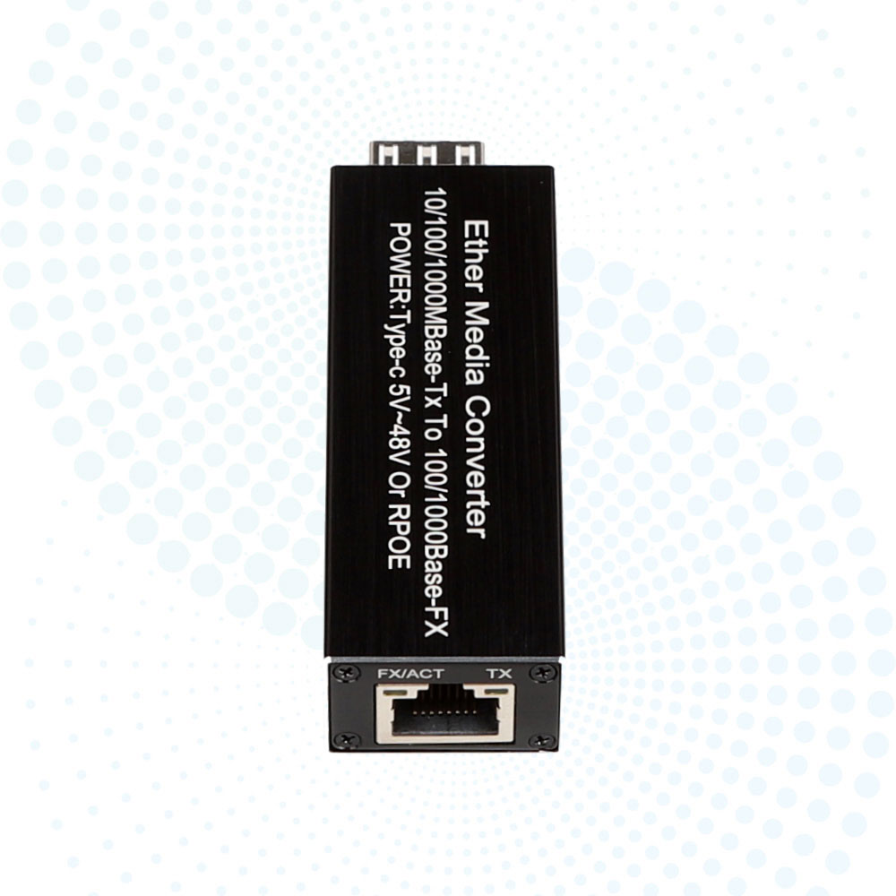 High Quality MINI Fiber Optical Transceiver SFP to Self-adaptive 10/100/1000Mbps Media Converter