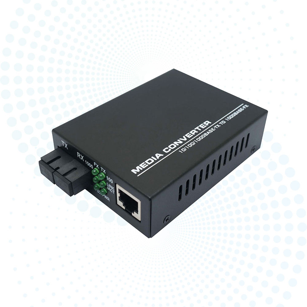 OEM Gigabit Fiber Media Converter 10/100/1000Mbps 20km Duplex SC DC5V for CCTV System