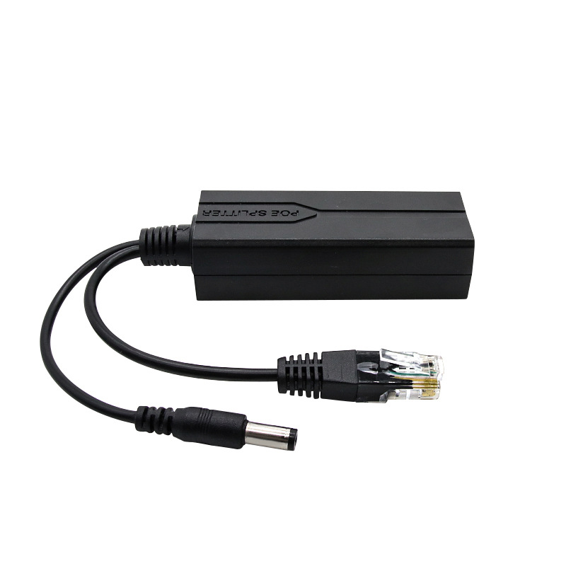 10/100/1000Mbps Standard 48V to 12V 30W Passive POE Splitter with 12 Months Warranty for CCTV System