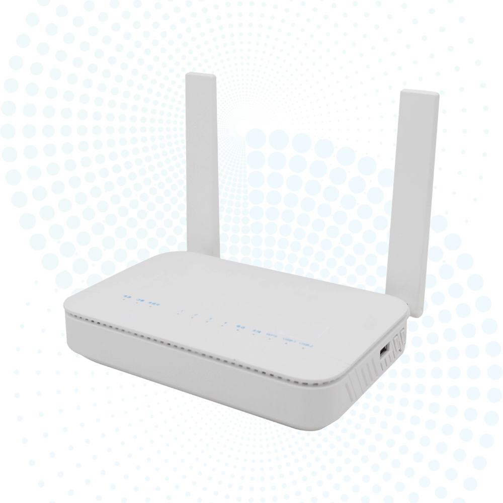 Dual Band AX3000 WiFi6 ONU F6610M XPON ONU 4GE+1TEL+2USB Fiber Optic Modem