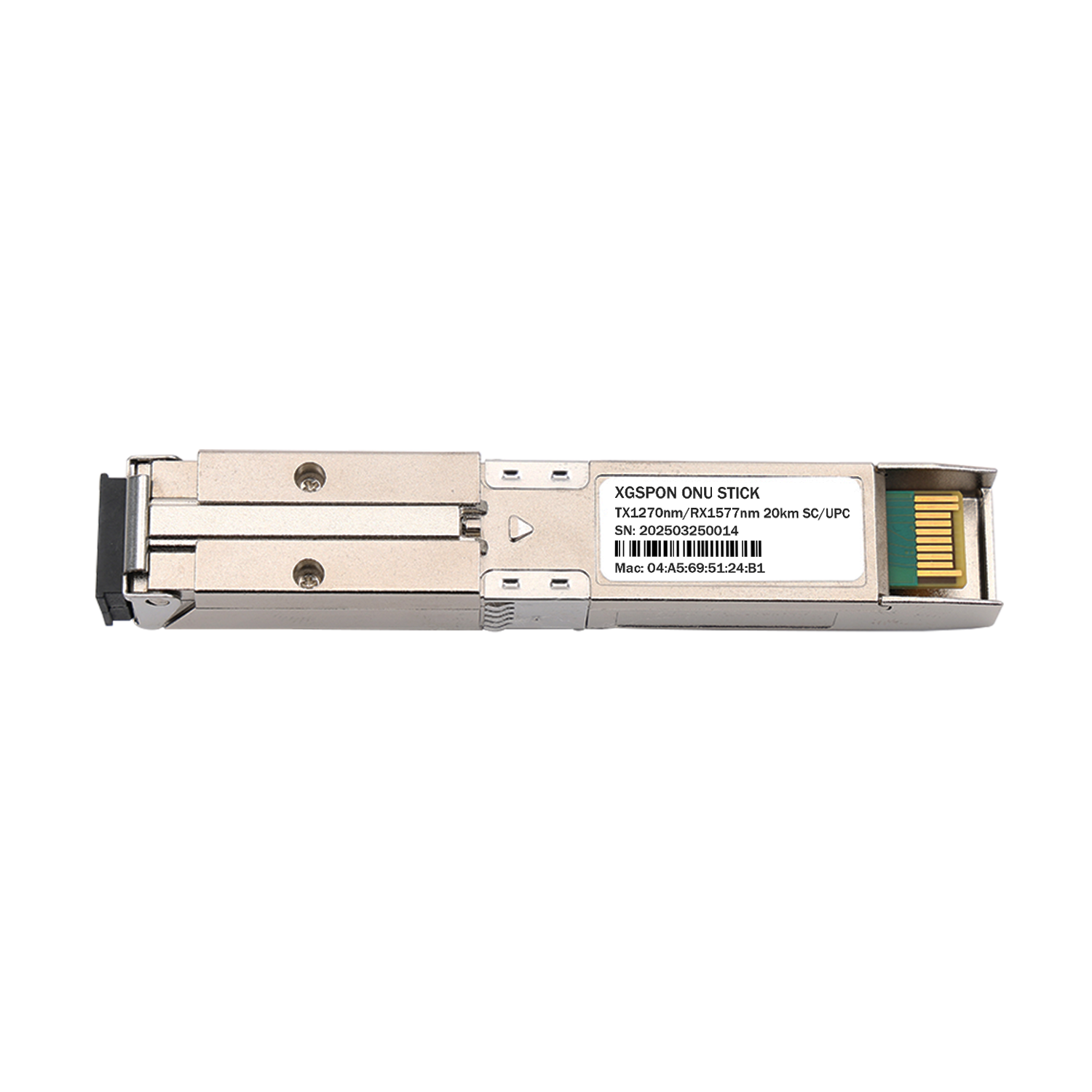Hot Selling XGSPON 10G SFP+ 1270/1577nm 20km SC/APC Receptacle Web Management 10G/10G ONT/ONU Stick