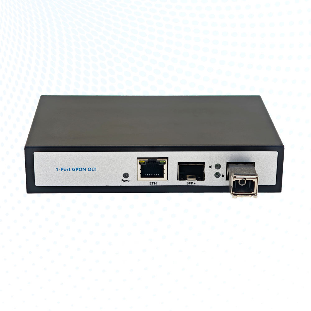 Portable Single Port GPON OLT with Gigabit Uplink for FTTH Fiber Network Solution