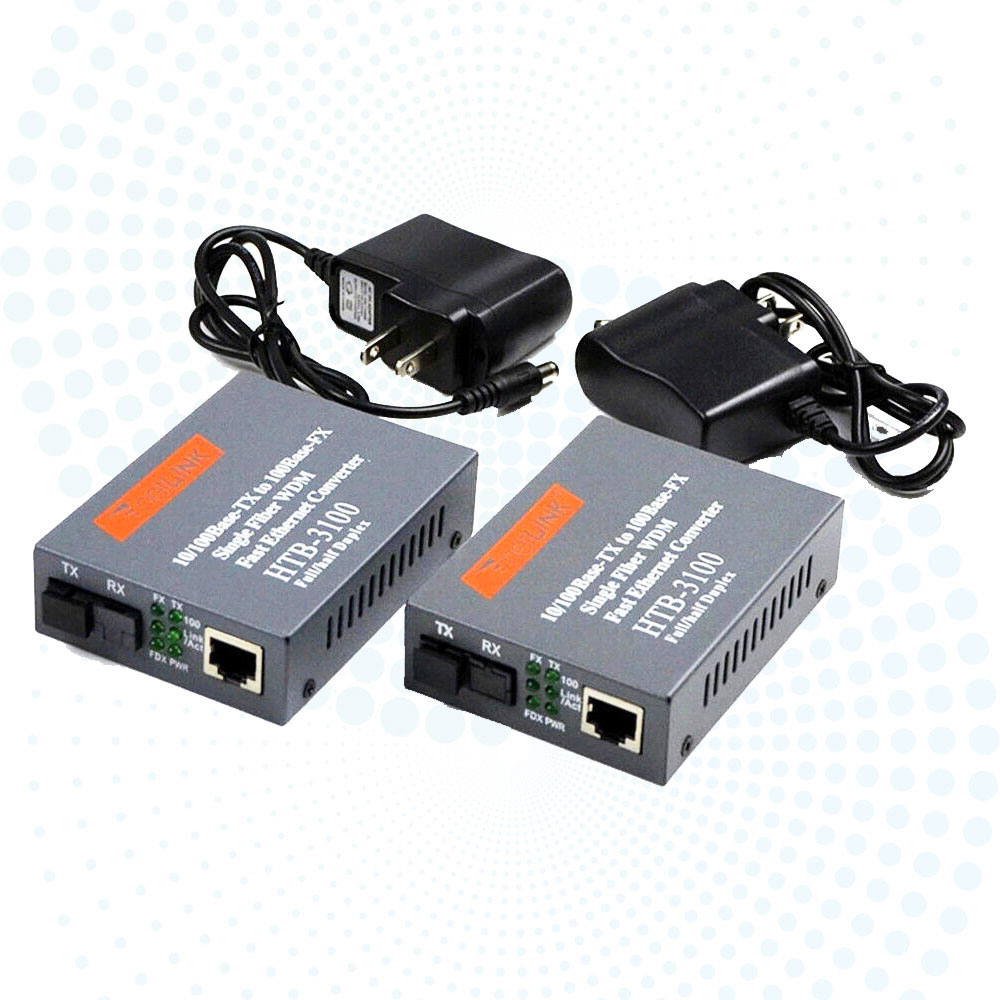 Durable and Rugged 10/100M Fiber Media Converter HTB-3100 Netlink 25km AB Converter Fiber Optic Media Converter HTB-3100