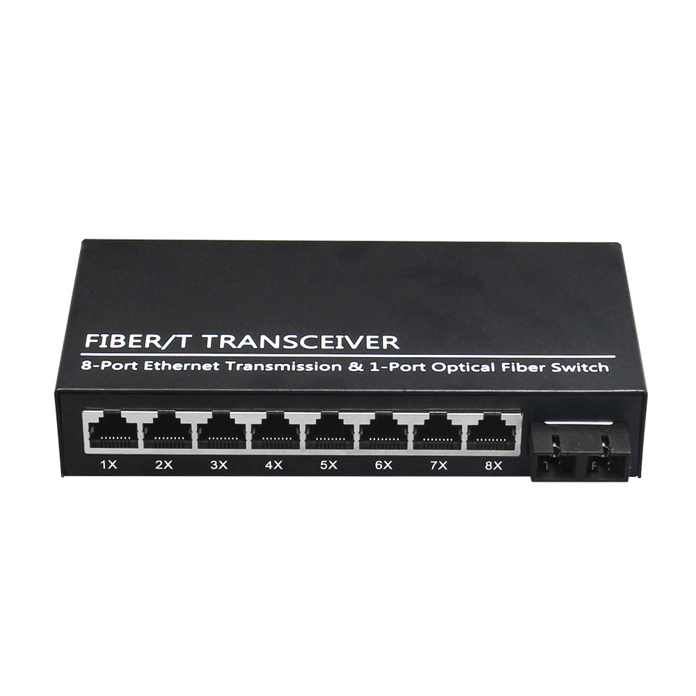 Factory Price Inficomo 1FX 8TX Gigabit Fiber to Ethernet Converter 20km SC 10/100/1000Mbps CE Certified