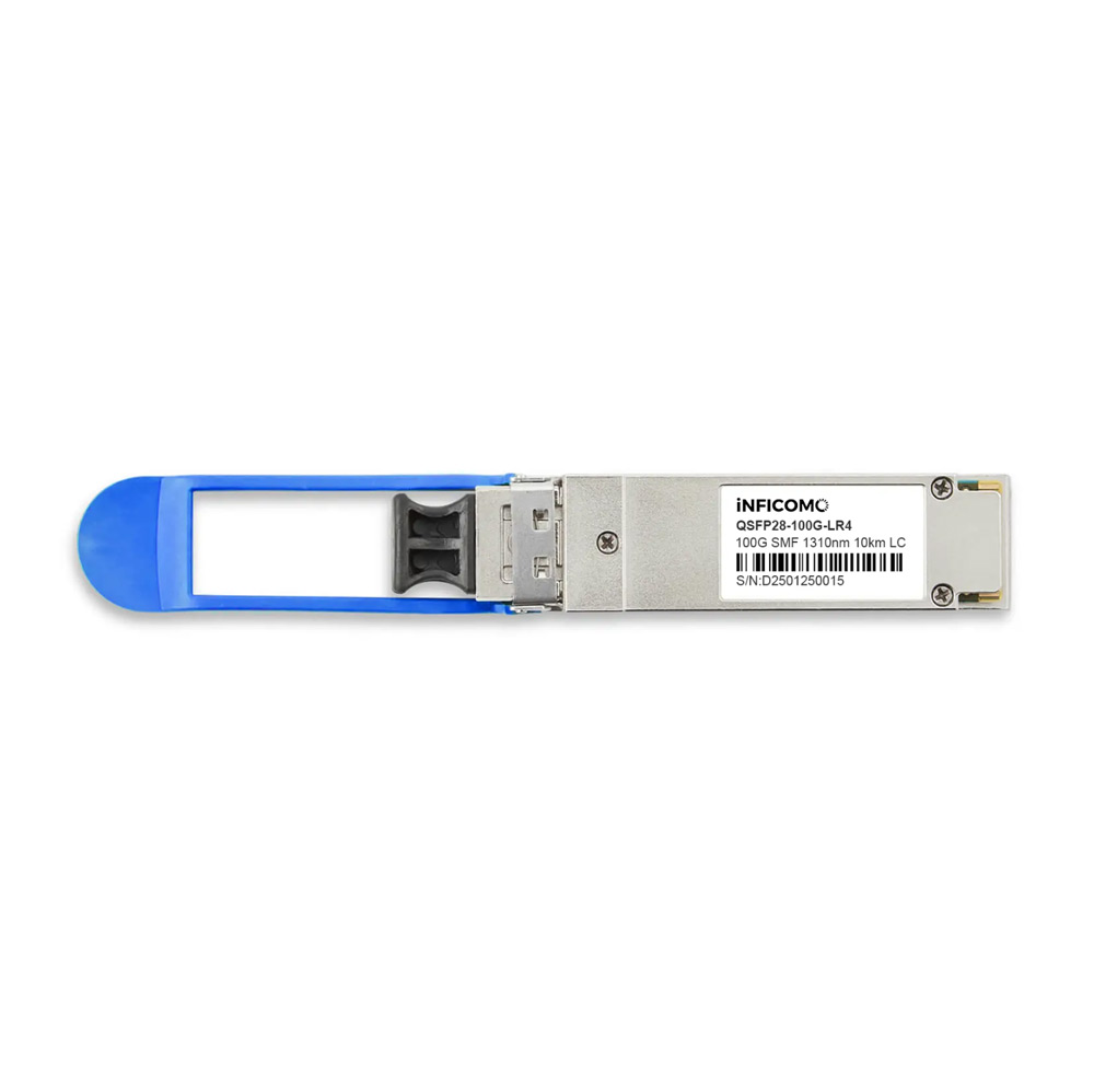 QSFP28-100G-LR4-S Compatible 100GBASE-LR4 QSFP28 1310nm 10km DOM Duplex LC/UPC SMF Fiber Optic Transceivers Module
