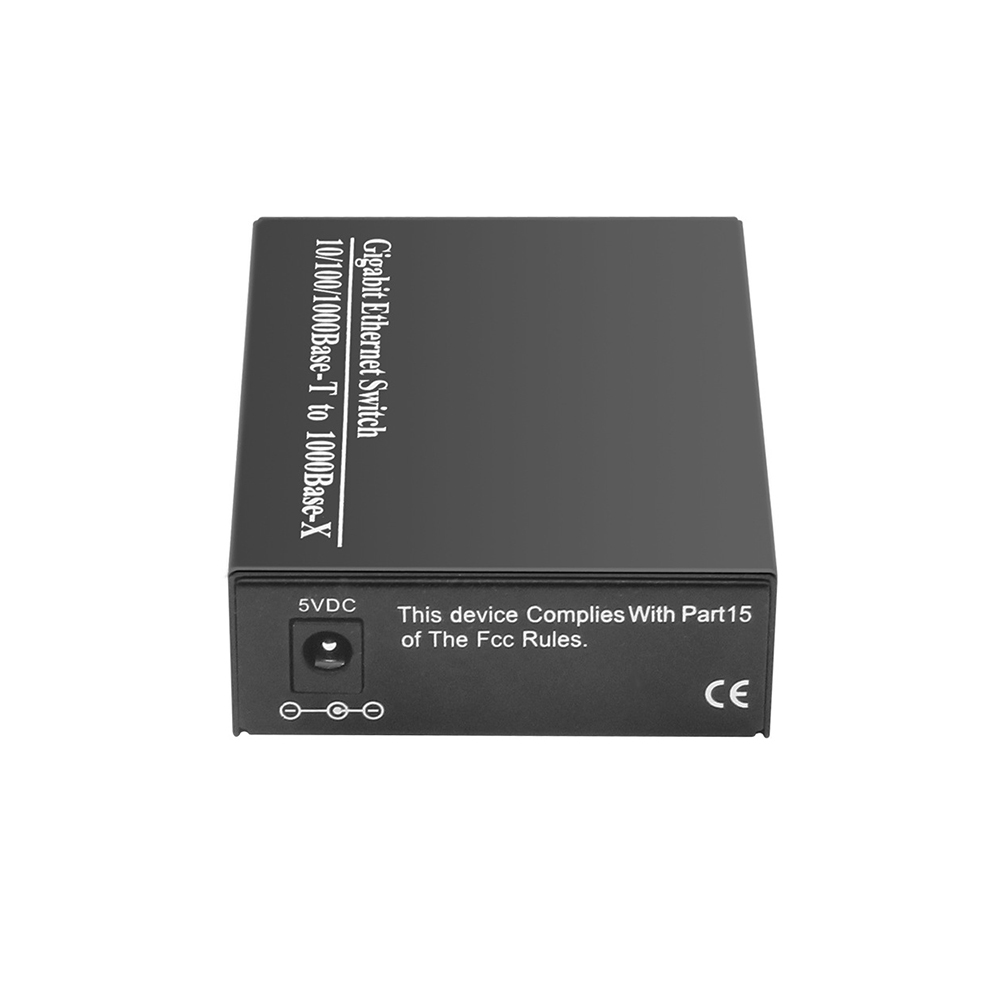 Plug Play 20km 10/100/1000Mbps Ethernet Optical Transceiver Fiber Optic Media Converter SC RJ45 Inficomo RD-GE102 2-Port CCTV