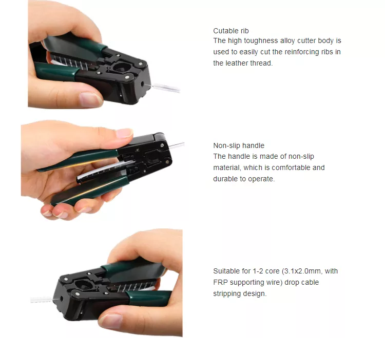 Fiber Optic Drop Cable Stripper View 3