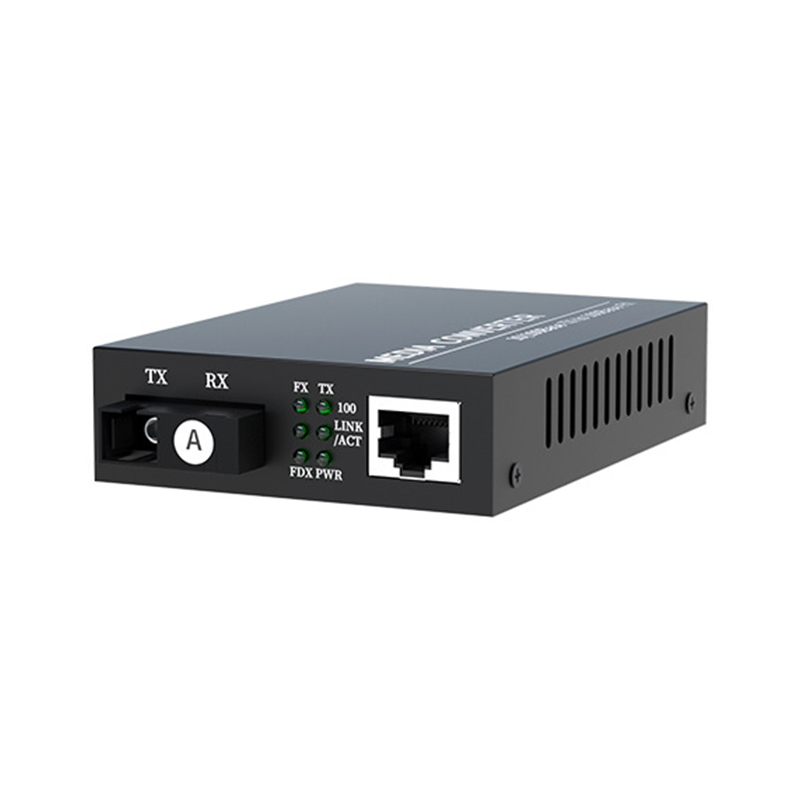 Durable and Rugged Media Converter 10/100M 20km 1310nm/1550nm SC Connector Fiber Media Converter