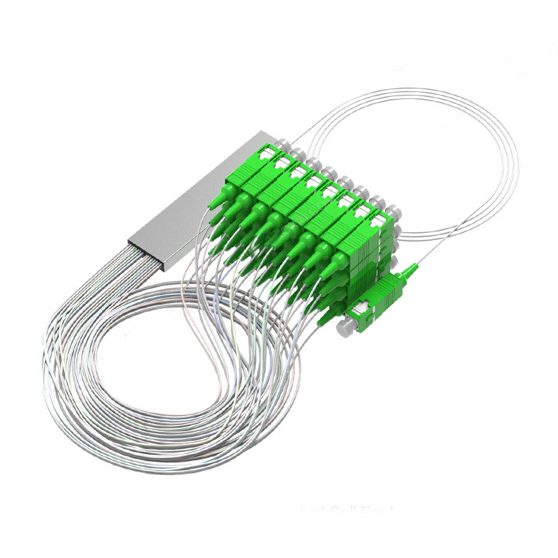 PLC Splitter SC/LC/FC/ST 1x2 1x4 1x8 1x16 0.9mm Mini PVC/ABS Fiber Optic PLC Splitter for FTTX Systems