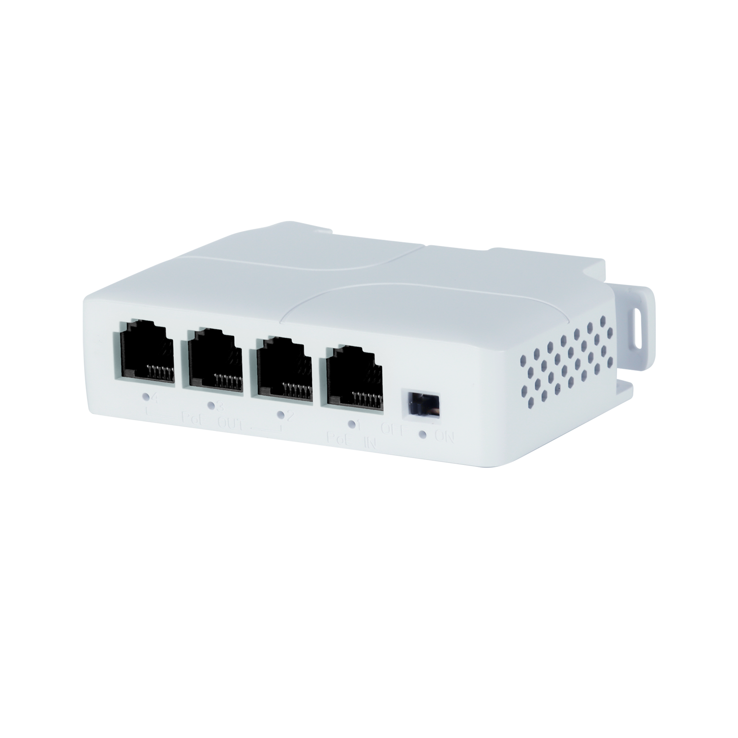 Rail-mounted POE Extender AT13-C 10/100Mbps 1-IN 3-OUT 100m Distance IEEE802.3AF/AT/BT for CCTV Camera