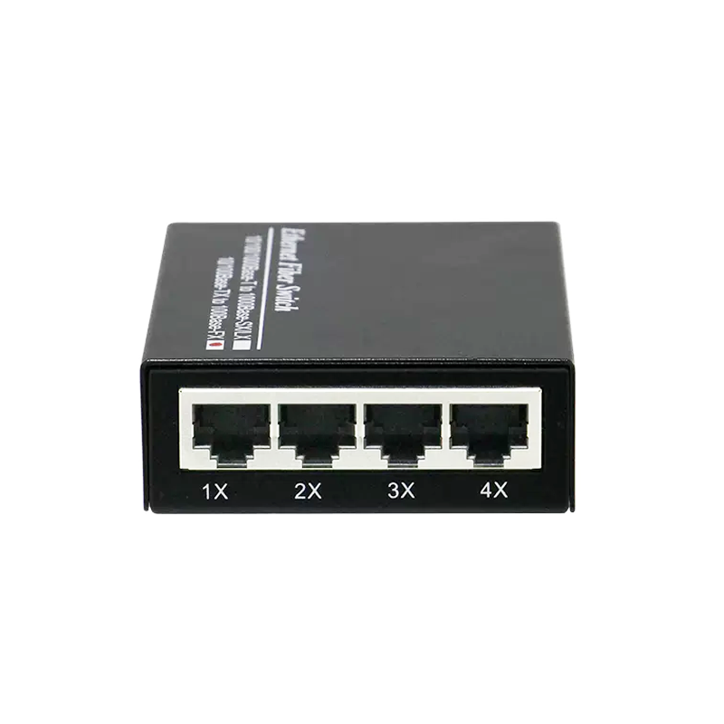 Reliable Quality 10/100/1000M 4 Port 1 SC Fiber RJ45 Self-adaptive Media Converter