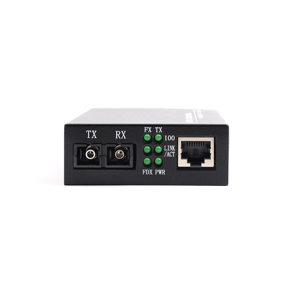 Durable 10/100Mbps MM Fiber Media Converter Duplex SC 550m DC5V for Home/Office Networking