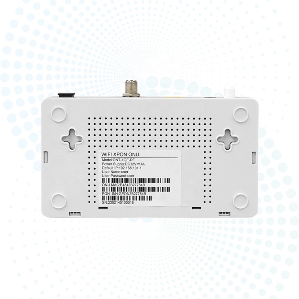 OEM FTTH XPON ONU 1GE + CATV RF Port Optical Fiber Modem Dual Mode GPON EPON Router HG1011