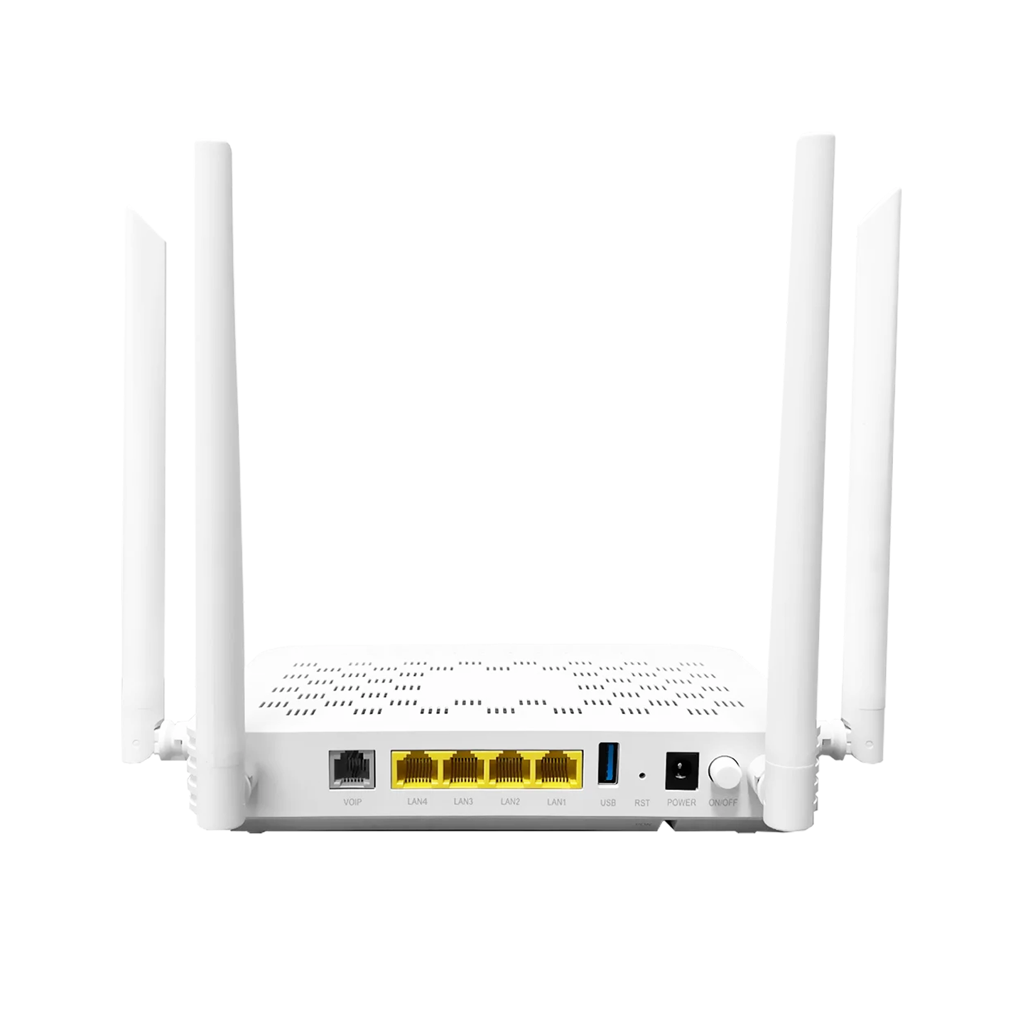 Ultra-Stable XPON ONU Modem Fiber Optic Network 4GE+1POTS WiFi6 AC3000 Router GPON EPON ONT