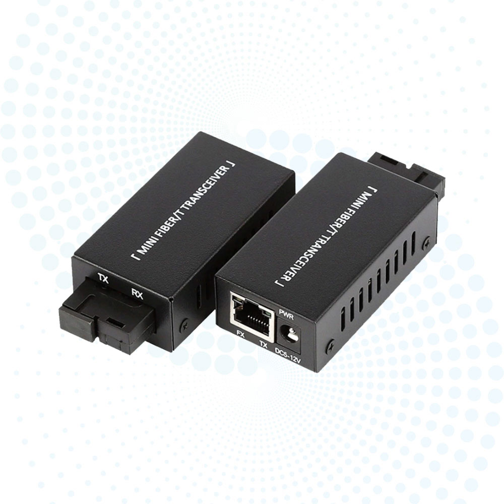 OEM Mini Gigabit Fiber Media Converter 10/100/1000Mbps 20km Bidi SC DC5V for CCTV
