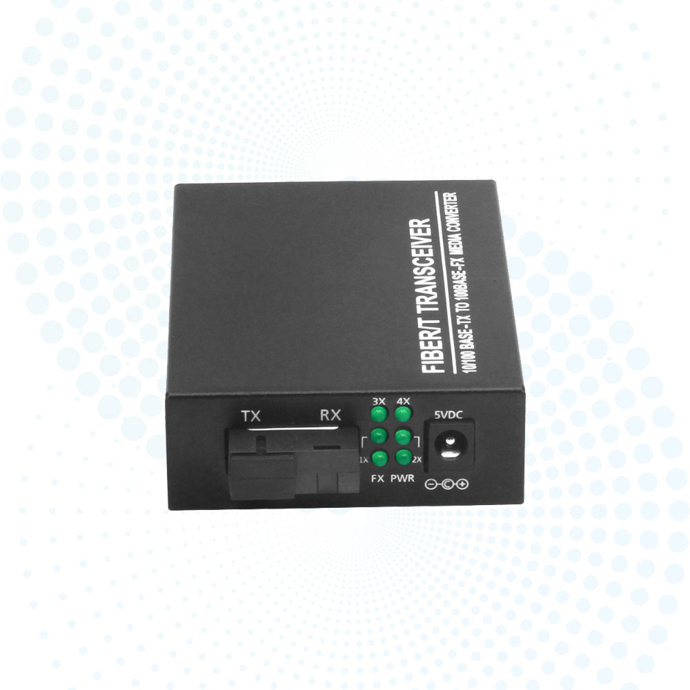1*100Base-Fx to 4*RJ45 Fiber Media Converter Single Mode 20km SC 10/100Mbps Ethernet Converter