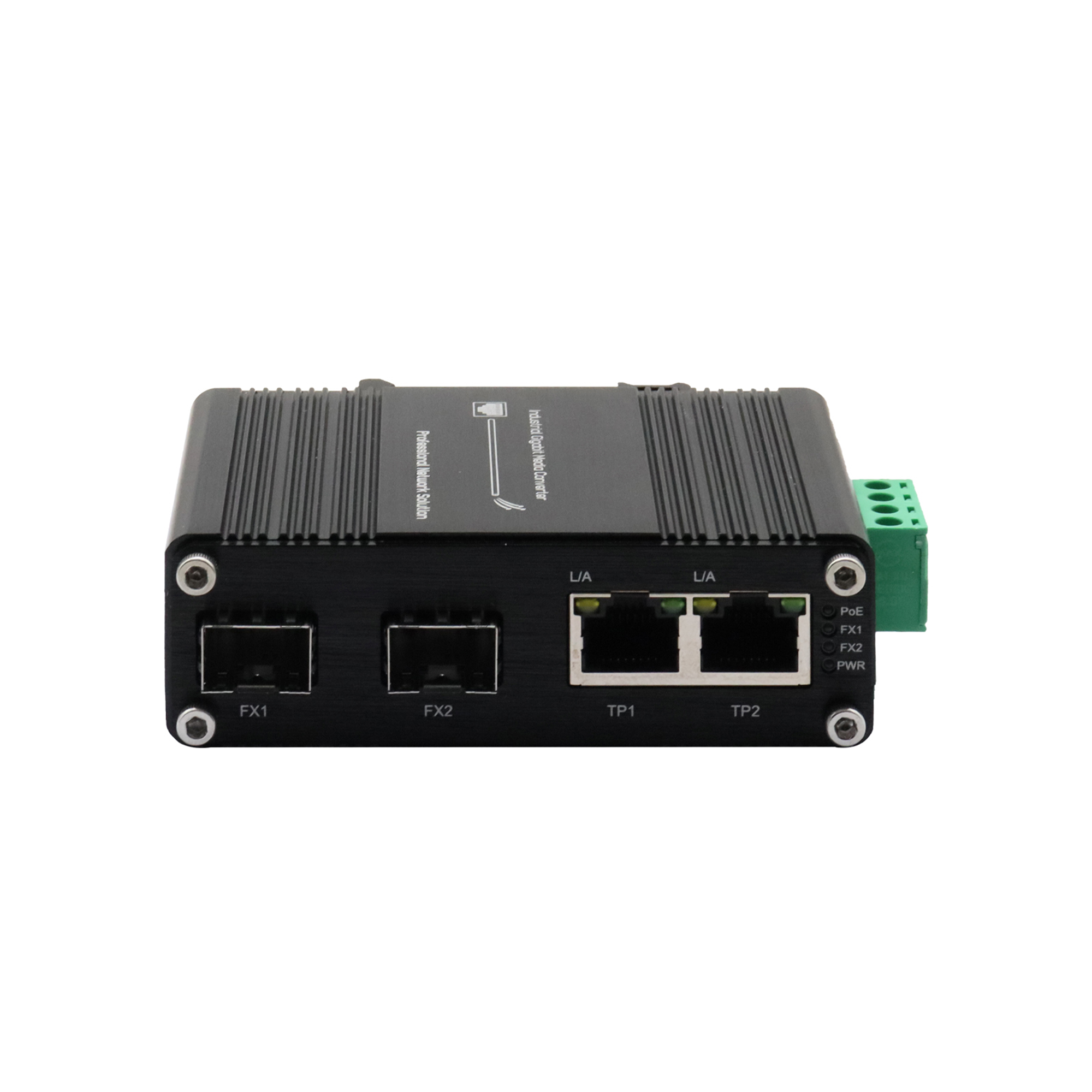 POE-IMC202GP-SFP Switch Front View