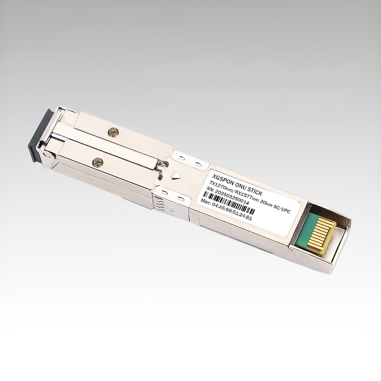 Hot Selling XGSPON 10G SFP+ 1270/1577nm 20km SC/APC Receptacle Web Management 10G/10G ONT/ONU Stick