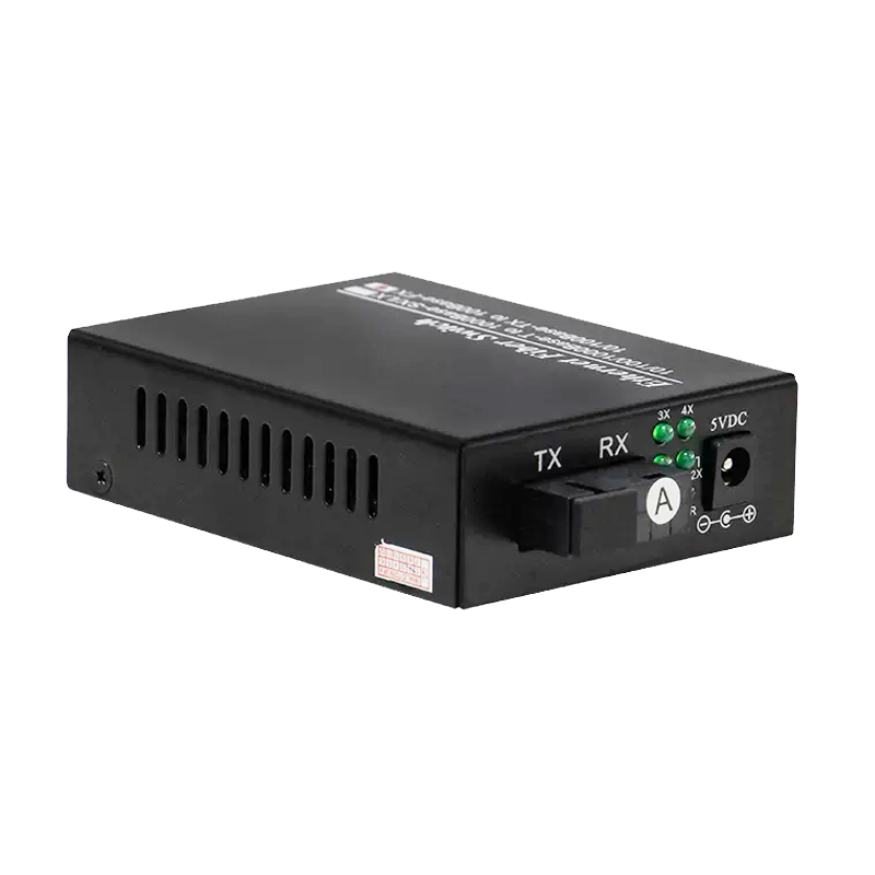 Reliable Quality 10/100/1000M 4 Port 1 SC Fiber RJ45 Self-adaptive Media Converter